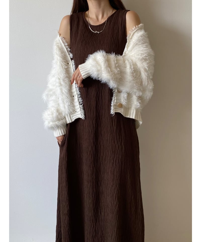 back silhouette pleats onepiece | AÉRMA boutique