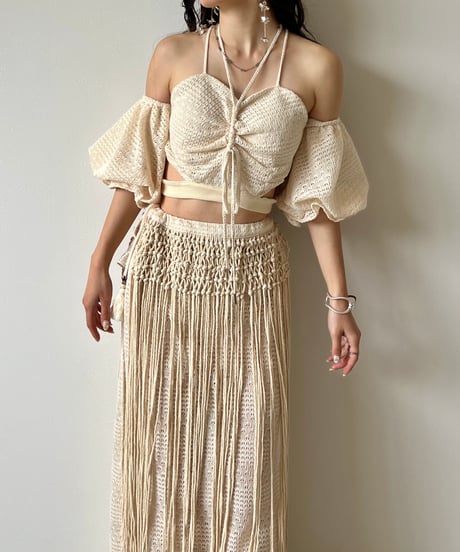 2way off shoulder swim wear(3set)
