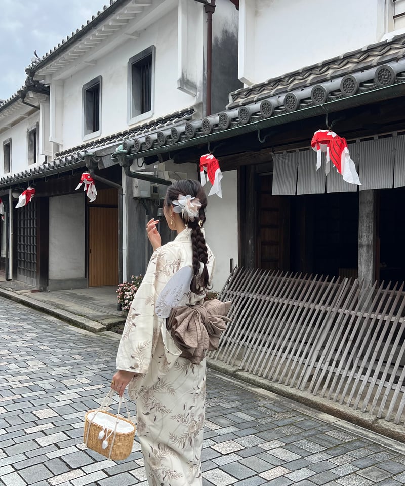 aèrma yukata.(浴衣＋帯)white aèrma yukata.(浴衣＋帯)white | AÉRMA boutique