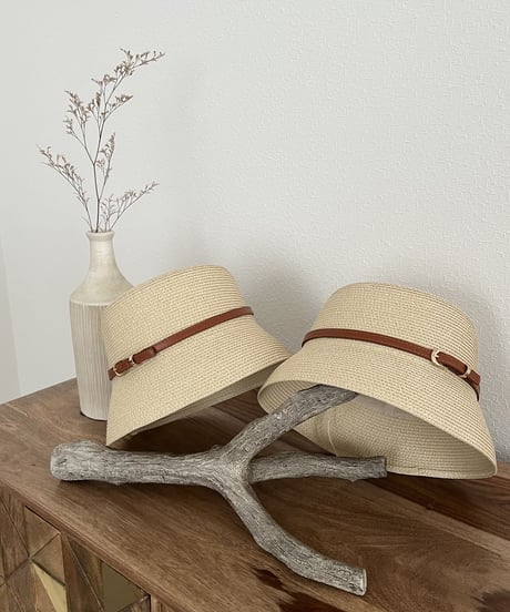 crochet belt bucket hat