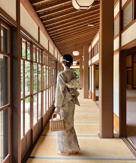 aèrma yukata.(浴衣＋帯)brown