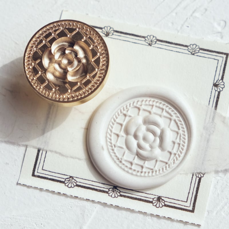 3Dカメリア】25*25mm *10150* (A) | &made - シーリングスタンプ専門店 