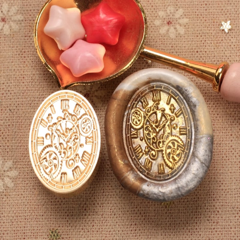 楕円時計】20×30mm *10275* (A) | &made - シーリングスタンプ専門店