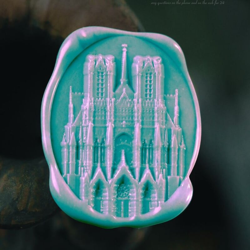 ランス大聖堂】35×27mm *10192* (A) | &made - シーリングスタンプ専門店