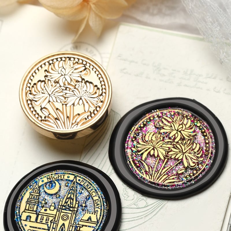彼岸花】30×30mm *10298* (A) | &made - シーリングスタンプ専門店