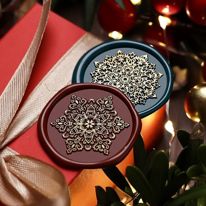 レース / 雪A】30×30mm *10265* (A) | &made - シーリングスタ