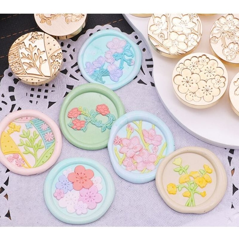 梅の花】25×25mm *10206* (A) | &made - シーリングスタンプ専門店