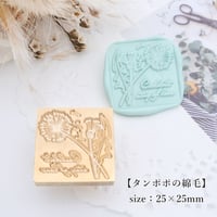 【タンポポの綿毛】25×25ｍｍ　*10059*　(A)