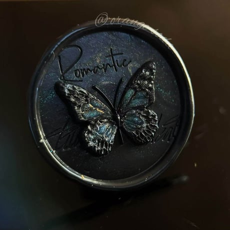 【Romantic蝶】25×25ｍｍ　*10443*　（A)