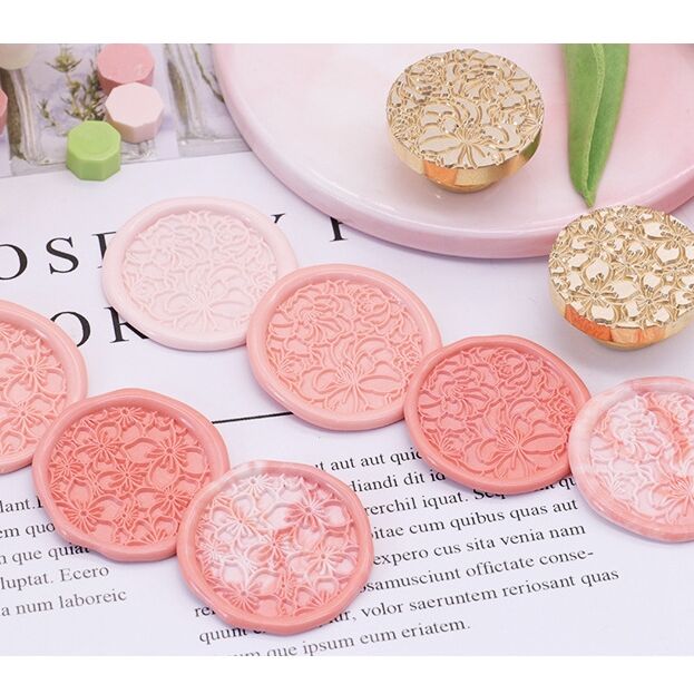 桃の花】25*25mm *10207* (A) | &made - シーリングスタンプ専門店