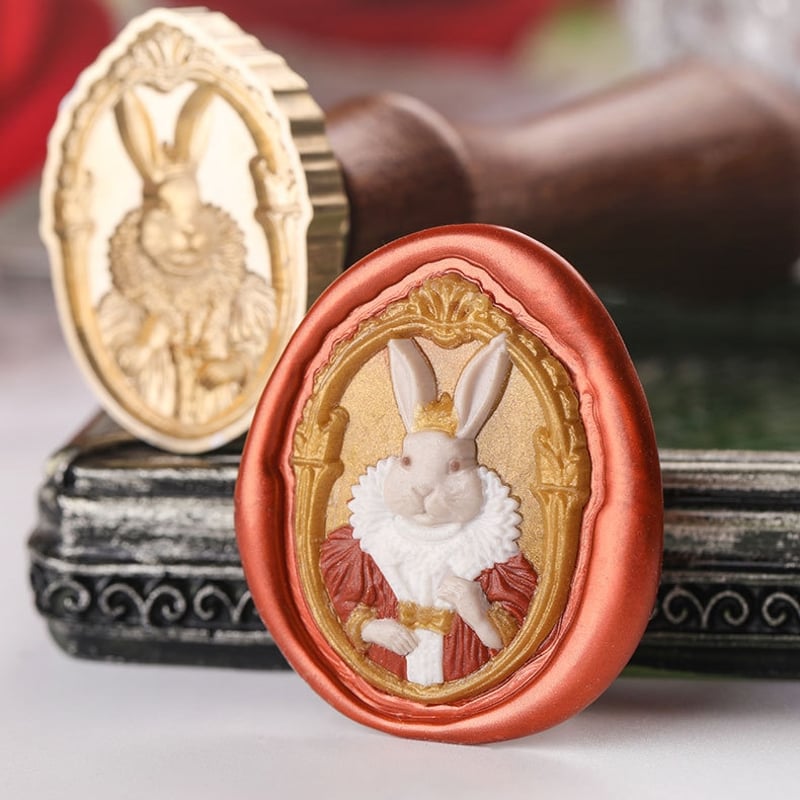 貴族ウサギ】27×35mm *10408* (A) | &made - シーリングスタンプ専門店