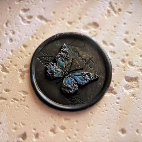 【Romantic蝶】25×25ｍｍ　*10443*　（A)