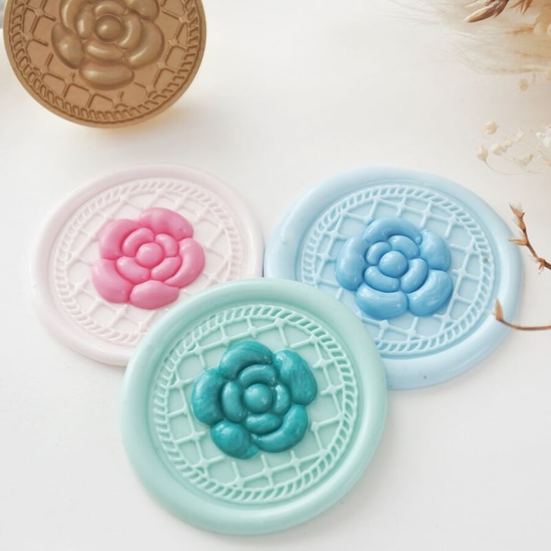 3Dカメリア】25*25mm *10150* (A) | &made - シーリングスタンプ専門店 