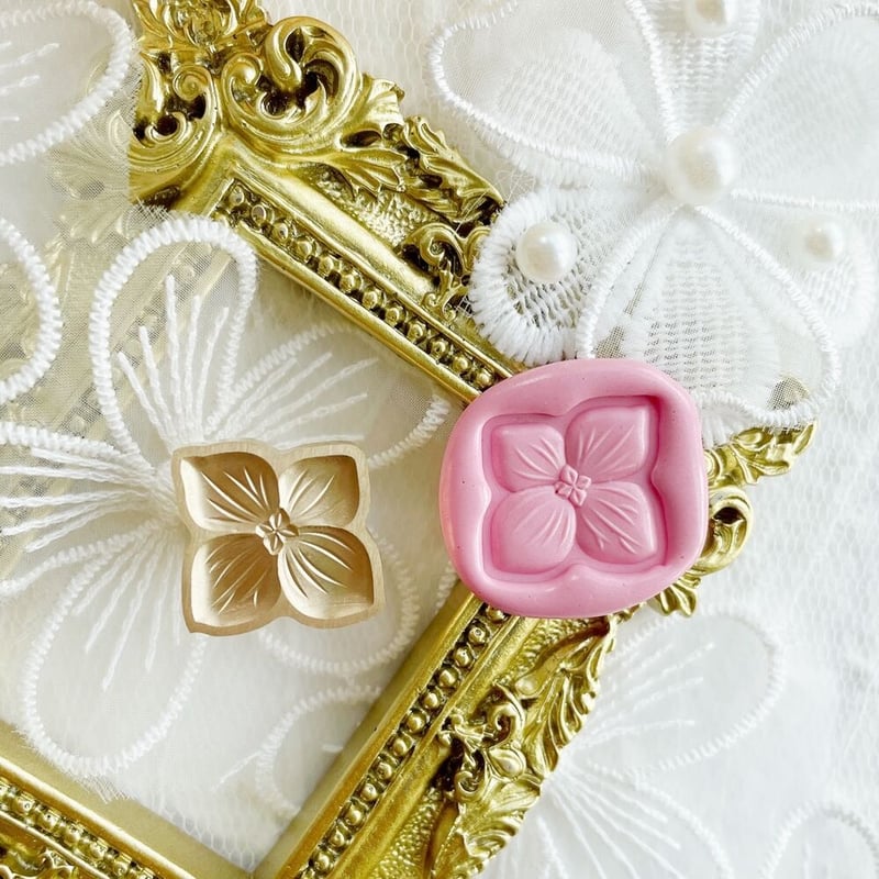 紫陽花】19*20mm *10122* (A) | &made - シーリングスタンプ専門店