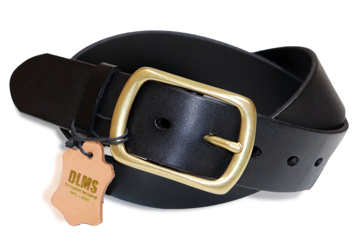 DLMS】『genuine leather』38mm幅 真鍮バックル オイルドレザー DLMS】『genuine leather』38mm幅 真鍮バックル オイルドレザー