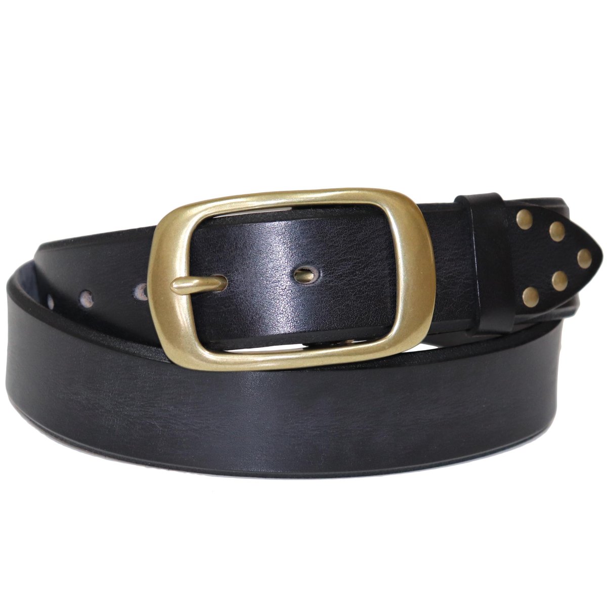 【極美品】BEAMS イタリア製 高級イタリアンレザーベルト　正規品　本革/真鍮 Italian leather』 38mm幅 真鍮バックル 光沢ベルト DLM-918 ge