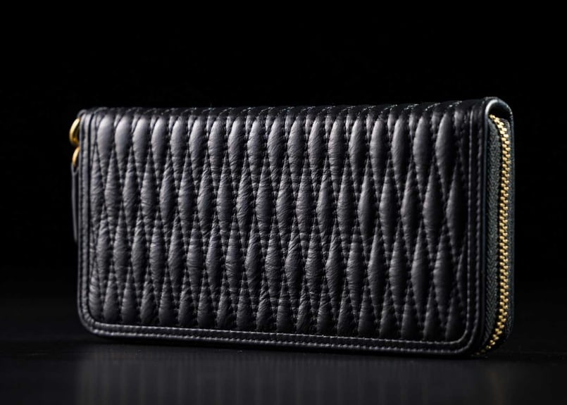 DLMS】ダイヤステッチ ラウンドジップ長財布 'Crazy diamond' DLM-85