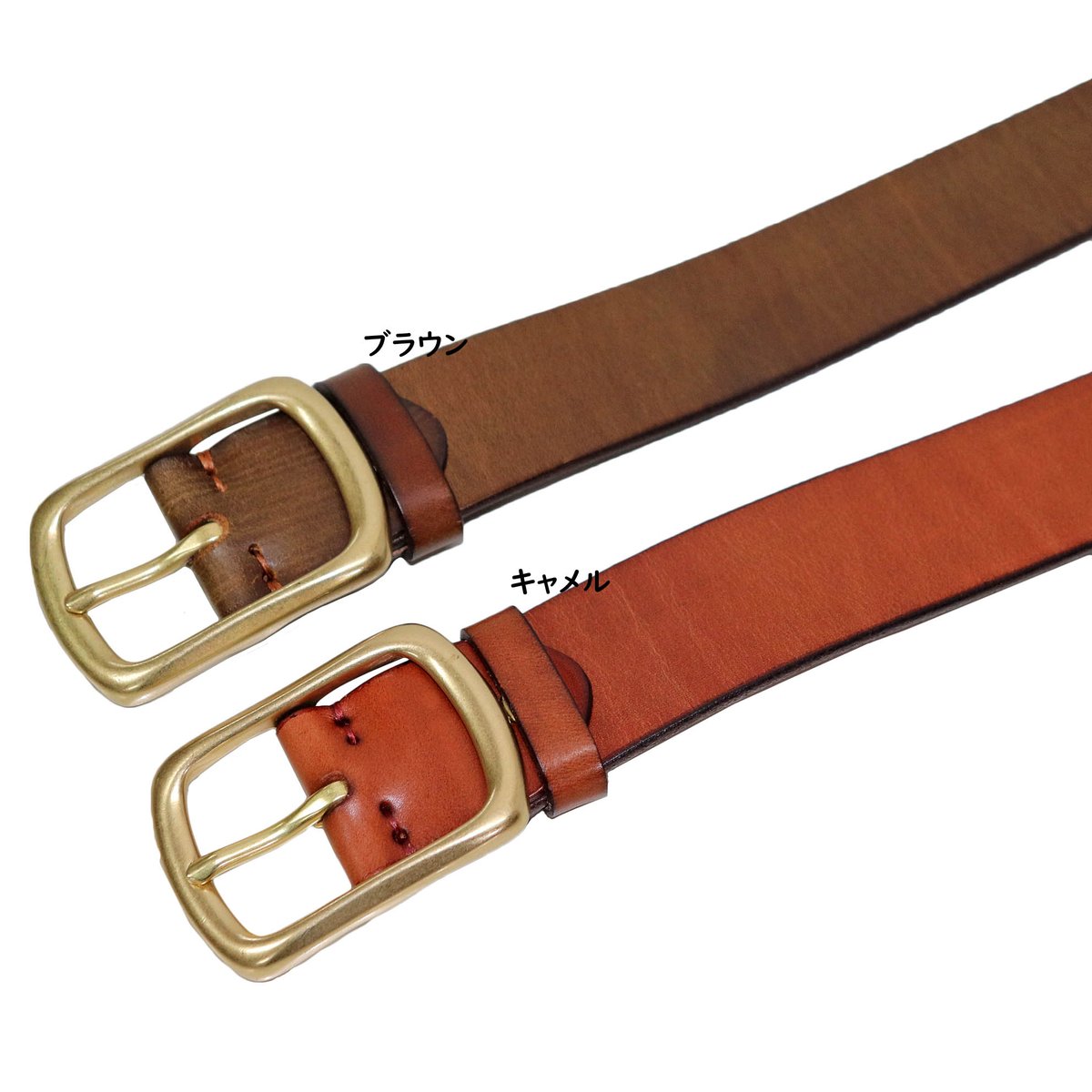 DLMS】『genuine leather』38mm幅 真鍮バックル オイルドレザー DLMS】『genuine leather』38mm幅 真鍮バックル オイルドレザー