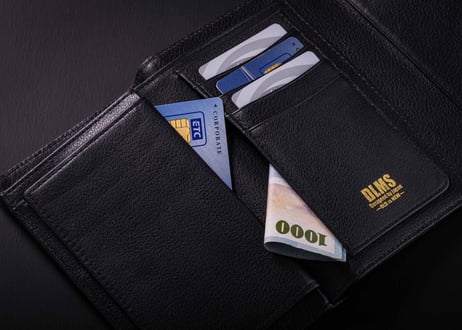 【DLMS】三つ折り財布 ミドルサイズ レザーウォレット 'Drive' DLM-854