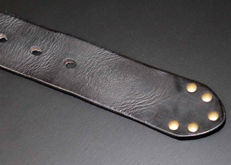 『Washed leather』 38mm幅 真鍮バックル 洗い革加工ベルト DLM-914 genuine leather