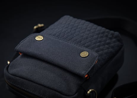 【DLMS】 OLDisNEW  'Black heart' ショルダーバッグ DLM-125 Canvas （ｷｬﾝﾊﾞｽ）