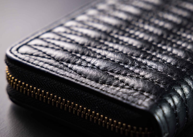 DLMS】ダイヤステッチ ラウンドジップ長財布 'Crazy diamond