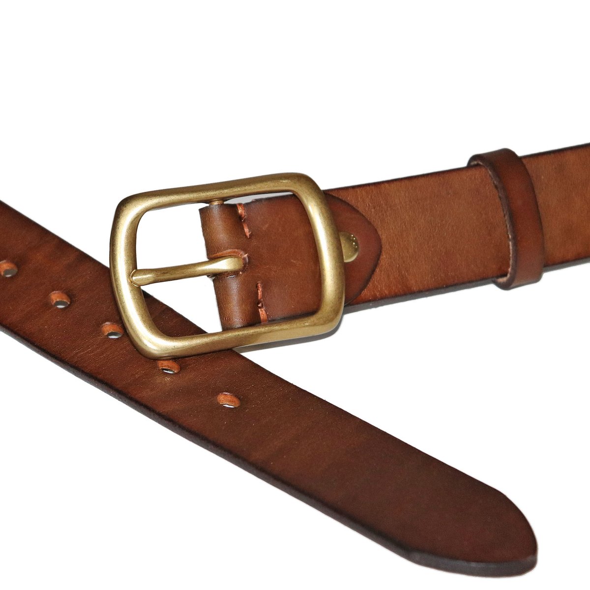 DLMS】『genuine leather』38mm幅 真鍮バックル オイルドレザー DLMS】『genuine leather』38mm幅 真鍮バックル オイルドレザー