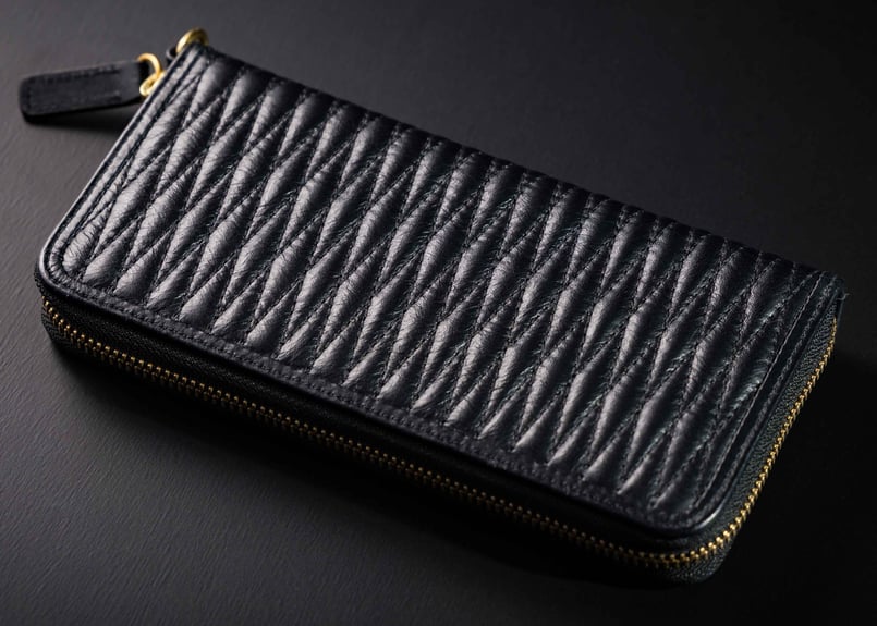 DLMS ダイヤステッチラウンドジップ長財布　新品未使用品。 DLMS】ダイヤステッチ ラウンドジップ長財布 'Crazy diamond' DLM-85