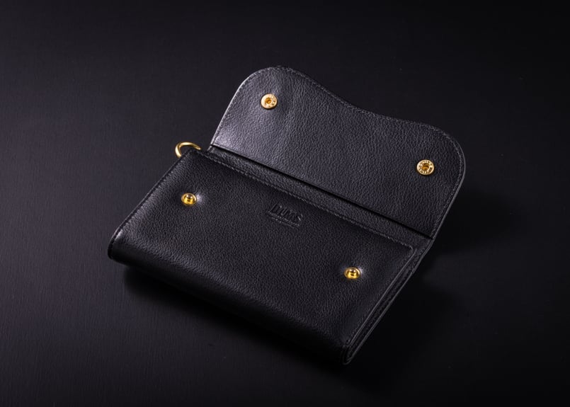 DLMS】三つ折り財布 ミドルサイズ レザーウォレット 'Drive' DLM