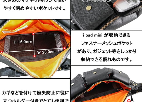 【DLMS】 OLDisNEW 'Old star'クロスボディバッグ DLM-440 Vegan leather(ｳﾞｨｰｶﾞﾝﾚｻﾞｰ)