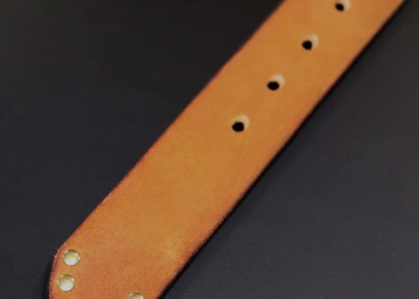 『Washed leather』 38mm幅 真鍮バックル 洗い革加工ベルト DLM-914 genuine leather