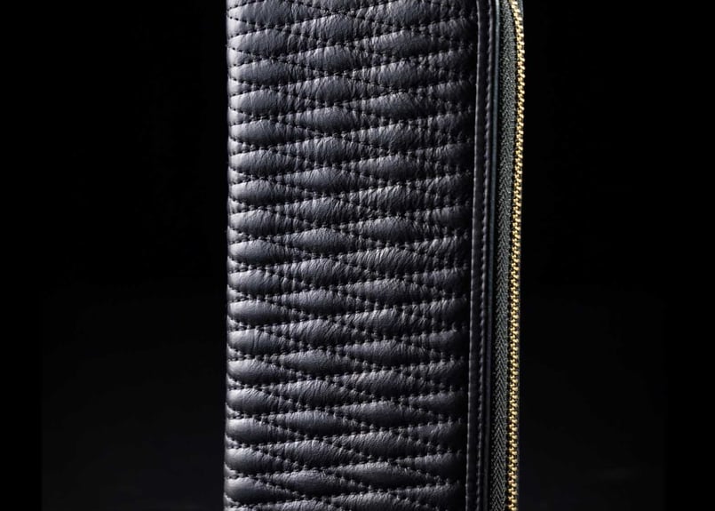 DLMS】ダイヤステッチ ラウンドジップ長財布 'Crazy diamond