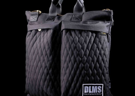 【DLMS】 ダイヤステッチヘルメットバッグ 'RIDES’ DLM-514