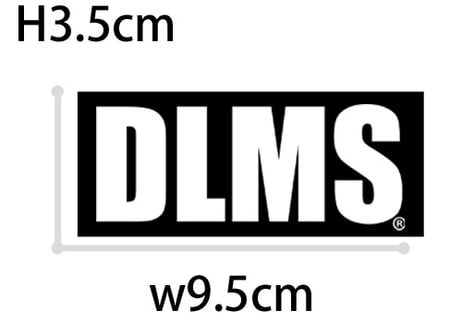 DLMS デカール シール 抜き文字 ステッカーホワイト（白）