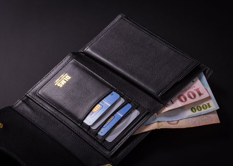 DLMS】三つ折り財布 ミドルサイズ レザーウォレット 'Drive' DLM-854 |