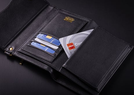 【DLMS】三つ折り財布 ミドルサイズ レザーウォレット 'Drive' DLM-854