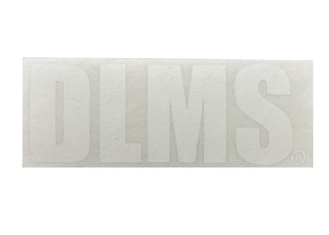 DLMS デカール シール 抜き文字 ステッカーホワイト（白）
