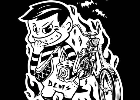 オリジナルキャラクターBADBOY ロングスリーブＴシャツ【受注生産、ご注文後約3週間後のお届けになります】