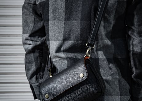 【DLMS】 OLDisNEW  'chelsea' ﾐﾆｼｮﾙﾀﾞｰﾊﾞｯｸﾞ DLM-127 Vegan leather(ｳﾞｨｰｶﾞﾝﾚｻﾞｰ)