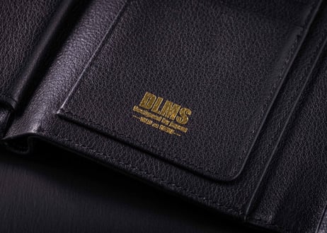 【DLMS】三つ折り財布 ミドルサイズ レザーウォレット 'Drive' DLM-854