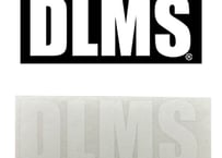 DLMS デカール シール 抜き文字 ステッカーホワイト（白）