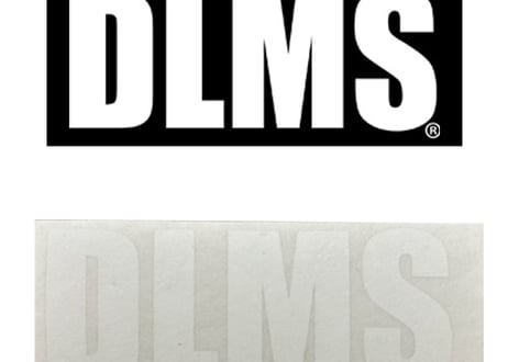 DLMS デカール シール 抜き文字 ステッカーホワイト（白）