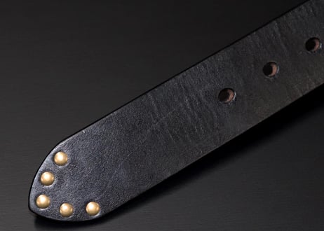 『Cowhide leather』 38mm幅 真鍮ギャリソンバックル  革厚4.5ミリベルト DLM-919 genuine leather