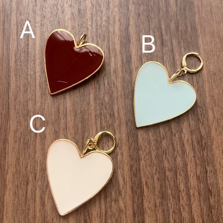 Enamel Heart Plate Pierce