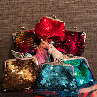 Mini bling coin purse