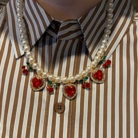 Cherry heart necklace
