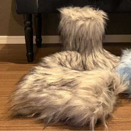 Faux fur boots