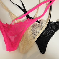 Side string lace g-string