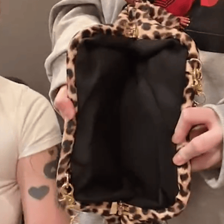 Happy leopard bag