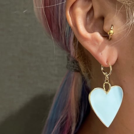 Enamel Heart Plate Pierce